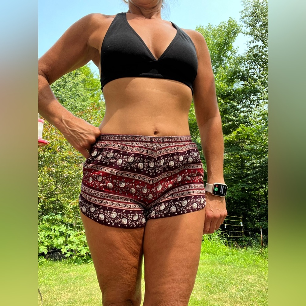 Flowy patterned shorts